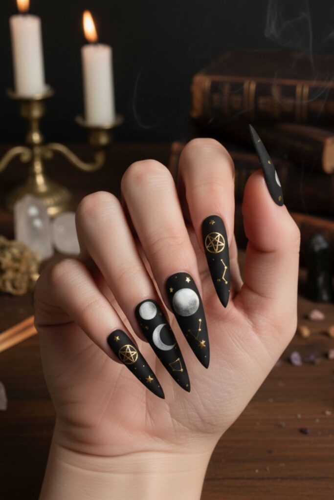 Witchy Acrylic Nails