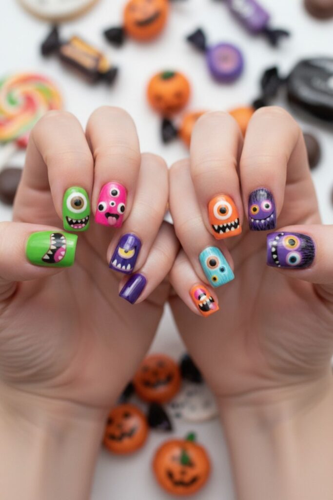 Monster Mix-Up Nails