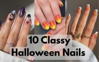 girly halloween nails