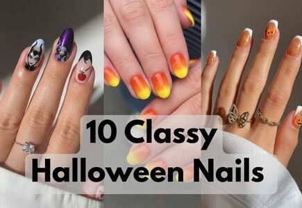 girly halloween nails