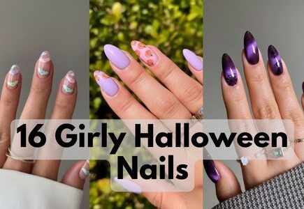 girly halloween nails
