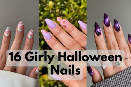 girly halloween nails
