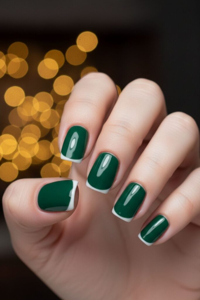Evergreen Tips Nails