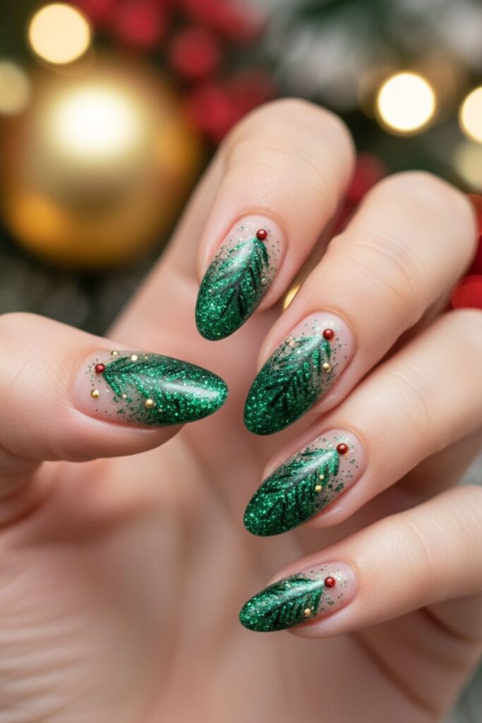Glitter Ombré Tree Nails