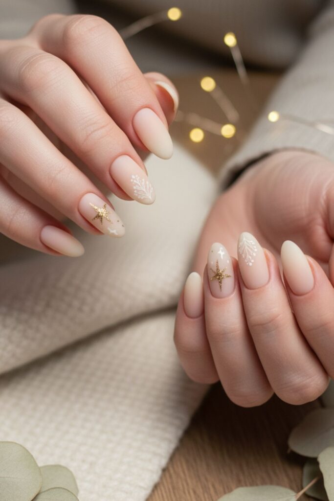 Sheer Almond Cream Nails
