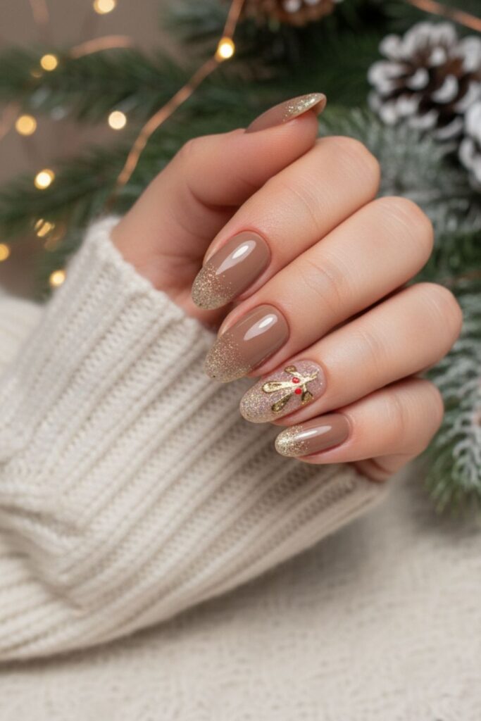 Warm Taupe Nails