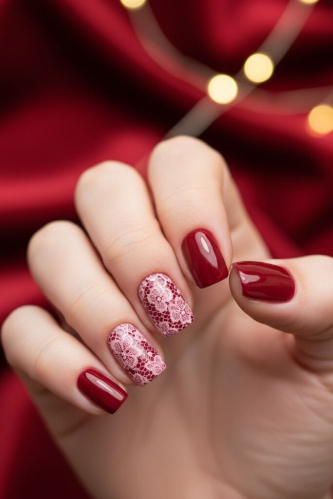 Cherry Red Nails