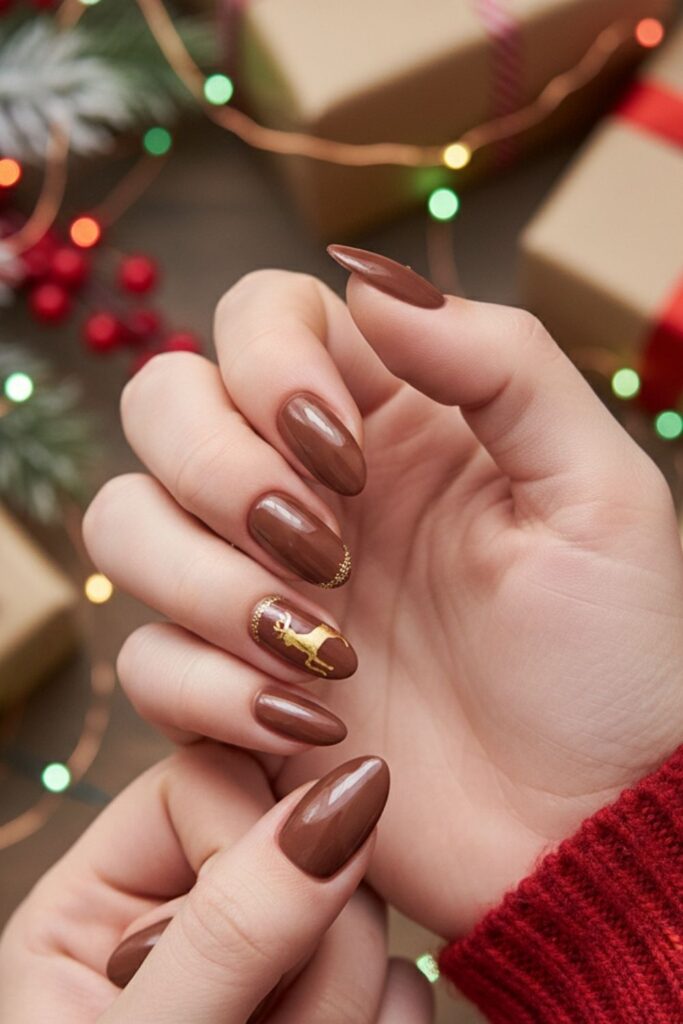 Cocoa Bean Gloss Nails
