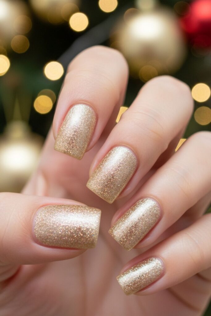 Champagne Lights Nails