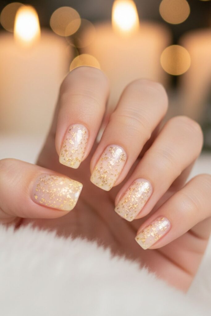 Angelic Halo Glow Nails