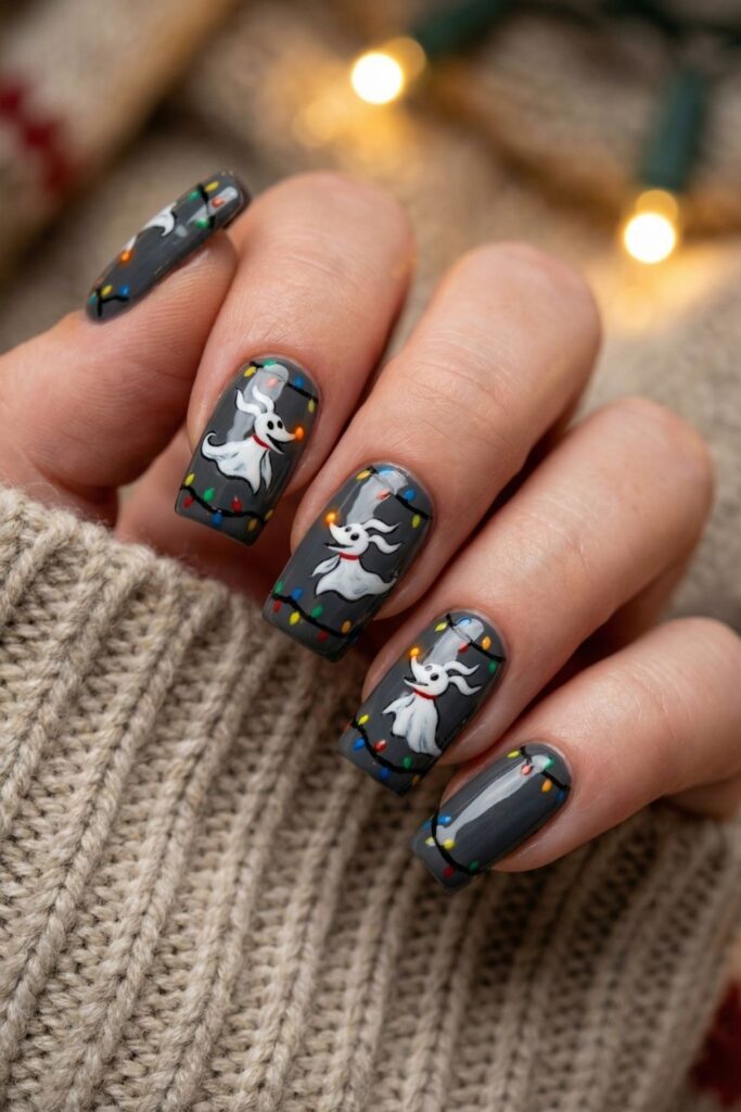 Zero the Ghost Dog with Light Nails