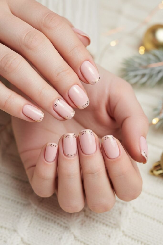 Soft Mocha Ombre Nails