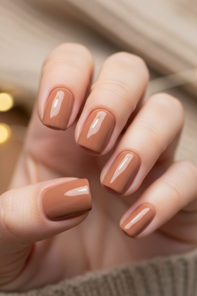 Spiced Chai Neutral Nails