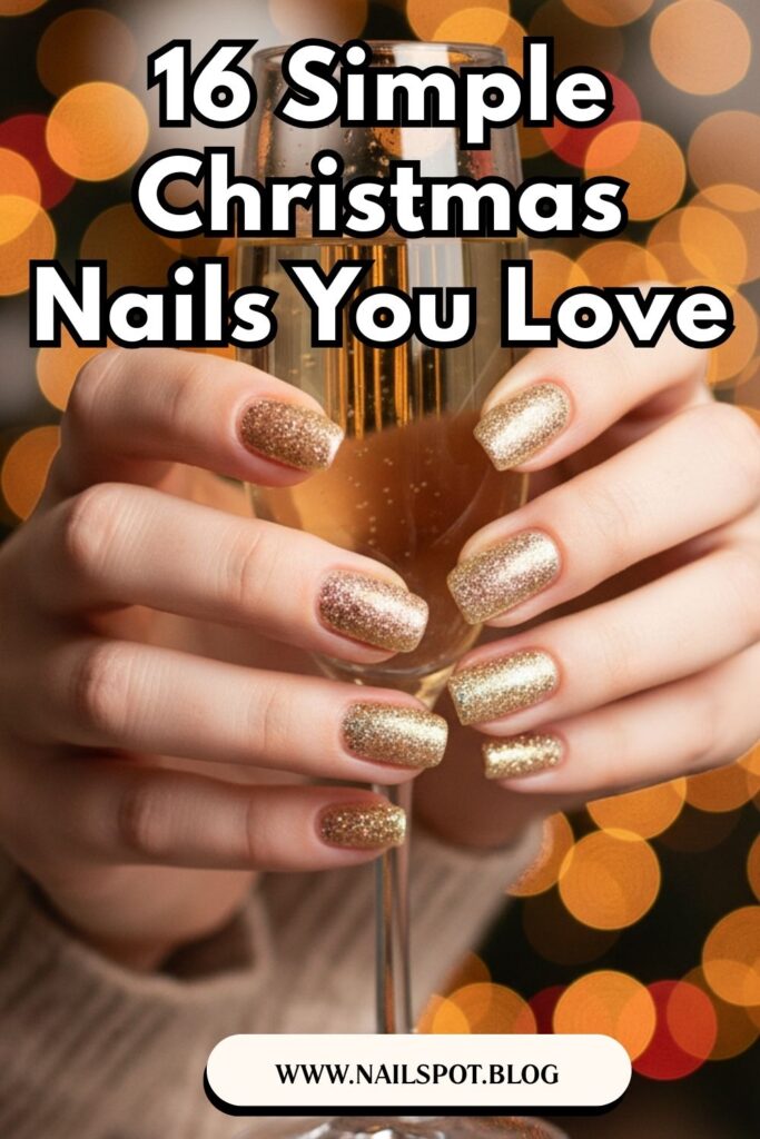 Simple Christmas Nails 2025