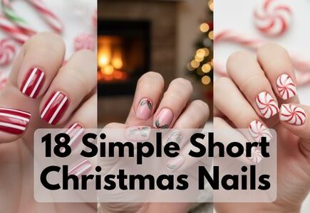 Simple Short Christmas Nails