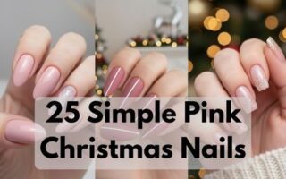 Pink Christmas Nails