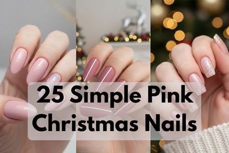 Pink Christmas Nails