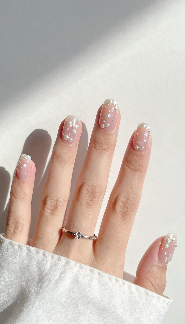 Milky Pink Jelly with Pearl Encapsulation